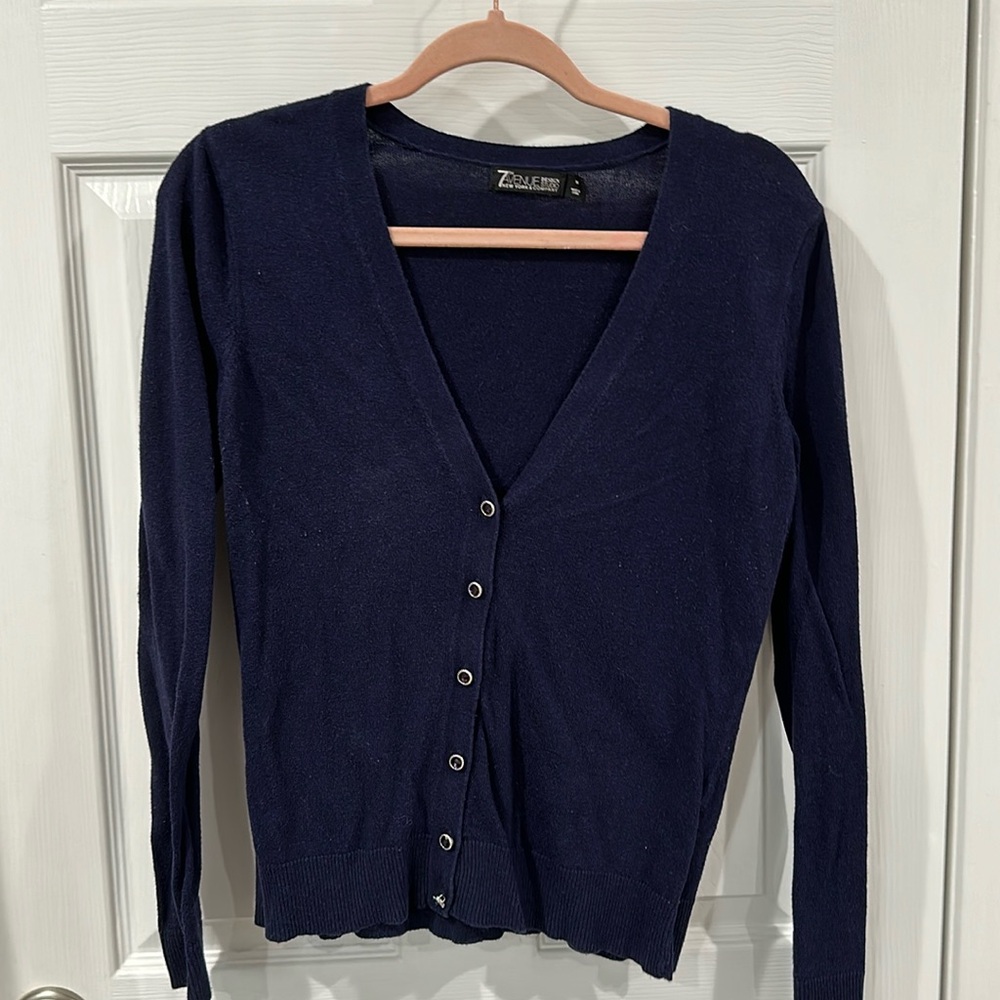 Blue work casual 7th Avenue sweater!